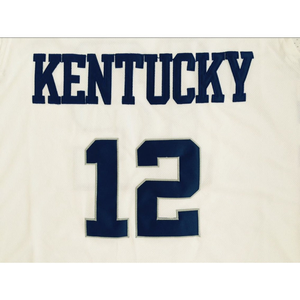 Vintage Karl Anthony Towns #12 Kentucky Throwback Classic Retro Jersey White