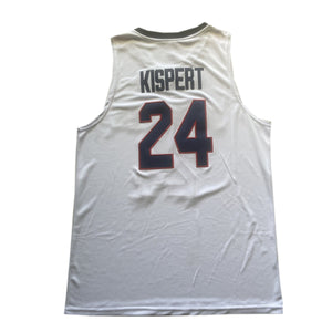 Gonzaga University Corey Kispert #24 Basketball Jersey White