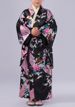 Load image into Gallery viewer, Girls Japanese Traditional Dress Kimono Robe Halloween Costume Book Week Suit