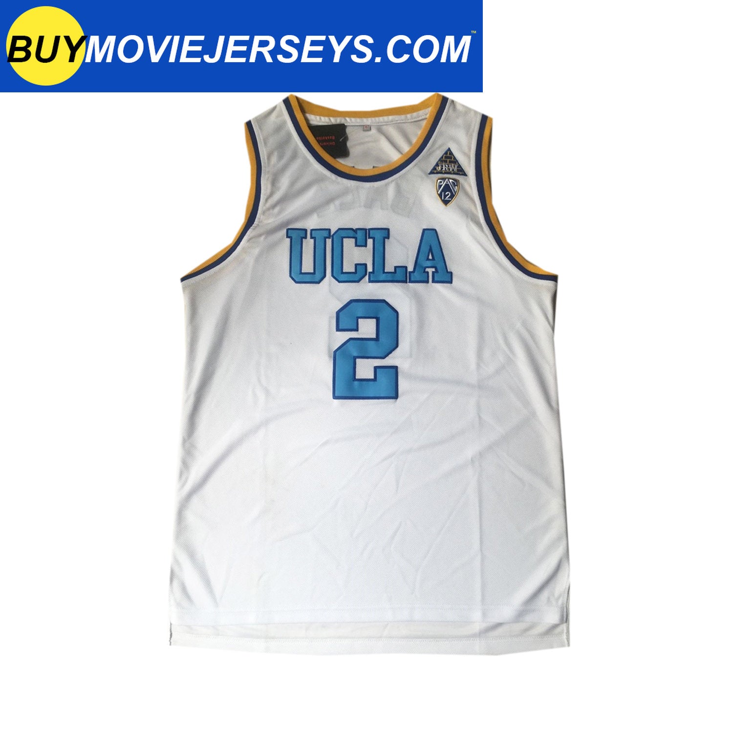 BuyMovieJerseys Customized Lonzo Ball UCLA Bruins College Throwback Basketball Jersey - White L