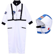 Load image into Gallery viewer, Boys Girls Astronaut Costume NASA Orange White Space Suit Halloween Fancy Dress