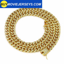 Load image into Gallery viewer, Best Selling Europe and America Hiphop Miami Cuba Necklace Men&#39;s Diamond Gold Chain Necklace