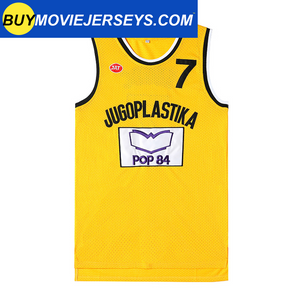 Toni Kukoc Jersey #7 Jugoplastika KK Split POP 84 Retro Basketball Jerseys