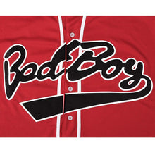 Load image into Gallery viewer, BadBoy #10 Biggie Smalls Unisex Hipster Hip Hop Button-Down Baseball Jersey Red Color