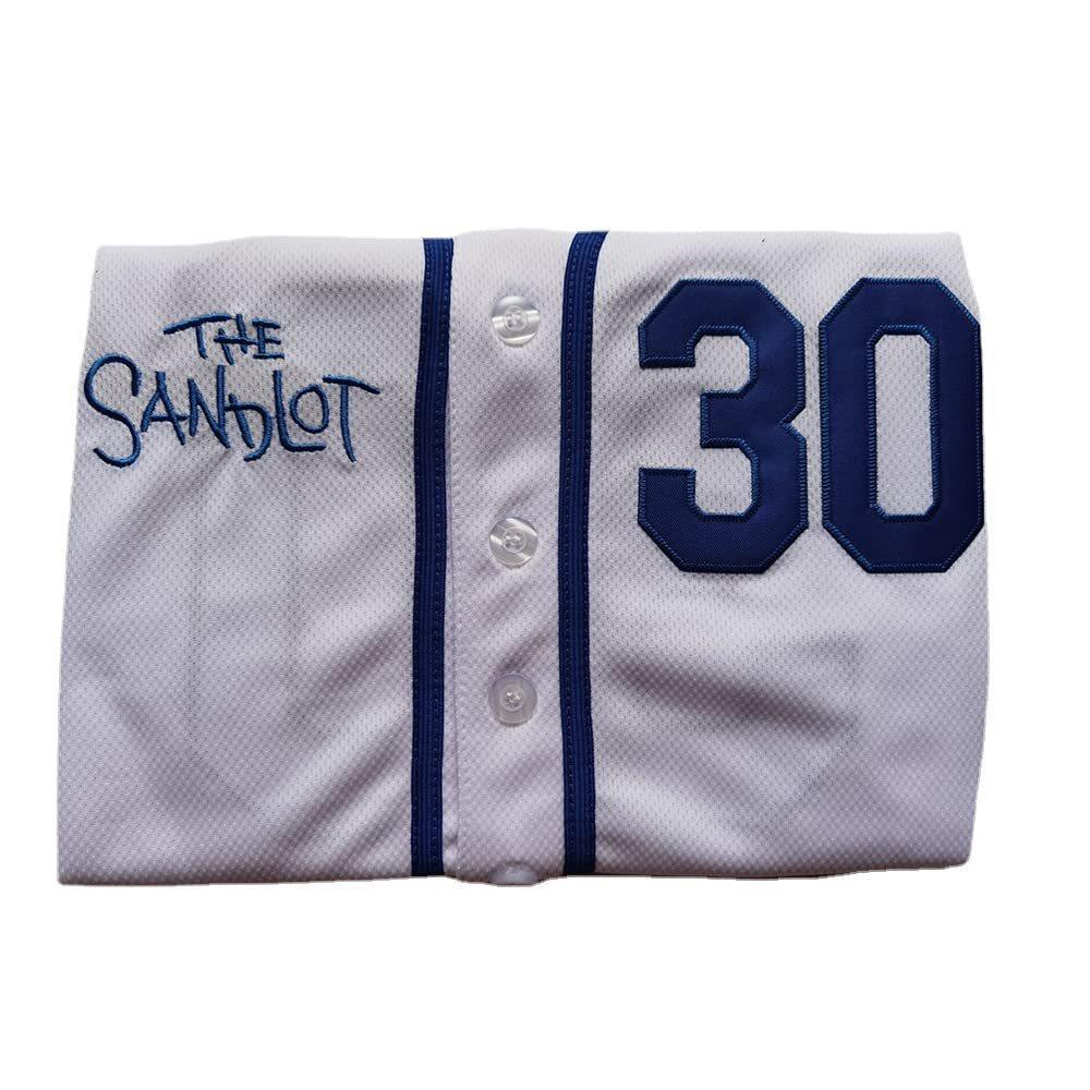 The Sandlot Benny Rodriguez #30 Men Stitched Movie Baseball Jersey White Color