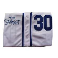 Load image into Gallery viewer, The Sandlot Benny Rodriguez #30 Men Stitched Movie Baseball Jersey White Color
