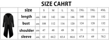 Load image into Gallery viewer, Men&#39;s Steampunk Vintage Medieval Tailcoat Jacket Retro Gothic Victorian Frock Coat Uniform Halloween Cosplay Costume