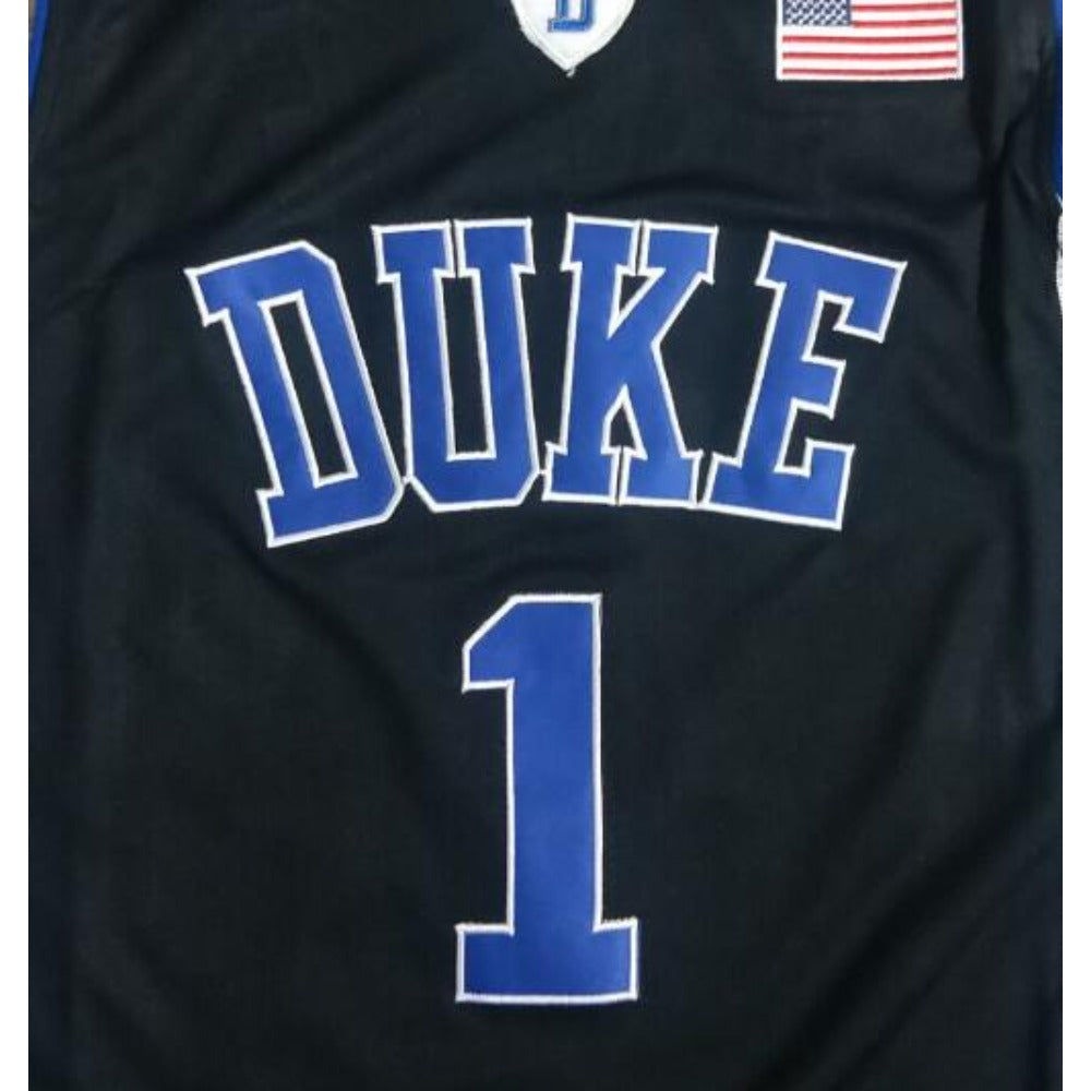 Kyrie Irving #1 Duke Throwback Basketball Jersey - Black