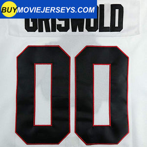 National Lampoon's Christmas Vacation Griswold #00 White Hockey Jersey