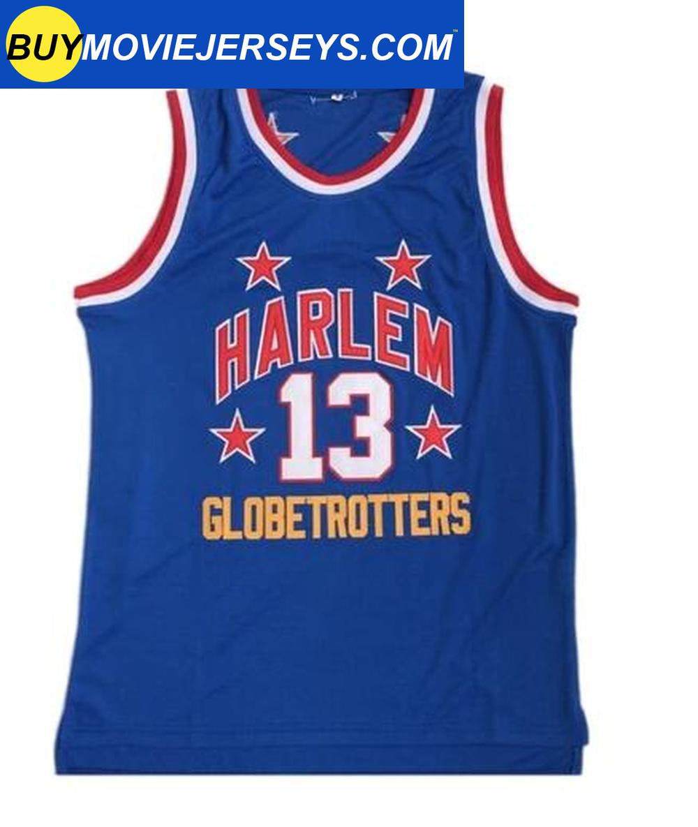 Wilt Chamberlain Harlem Globetrotters Basketball Jersey #13 Blue