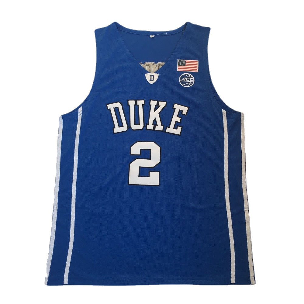 Vintage Cam Reddish #2 Duke College Basketball Jersey -Blue