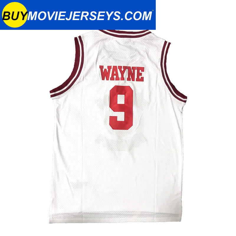 A Different World DWAYNE WAYNE  #9 HILLMAN COLLEGE  Basketball Movie Jersey White Color