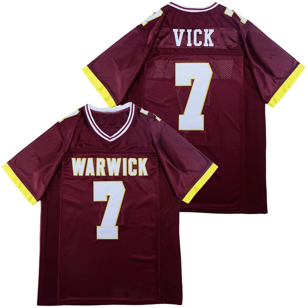 MICHAEL VICK #7 HIGHSCHOOL FOOTBALL JERSEY - Red Limited Edition