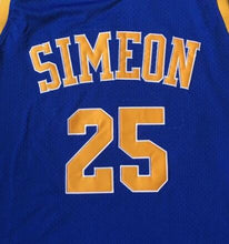Load image into Gallery viewer, Derrick Rose #25 Simeon Basketball Jersey High School Yellow/Blue