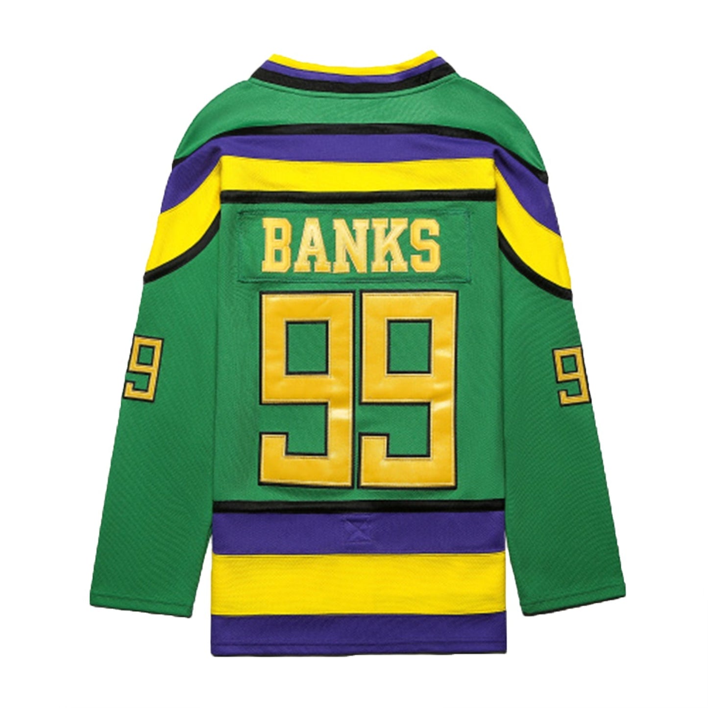 Youth The Mighty Ducks Movie Hockey Jersey Adam Banks  # 99 Forward Kids Size