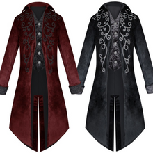 Load image into Gallery viewer, Victorian Mens Tailcoat Steampunk Tailcoat Jacket Gothic Coat Halloween Costume