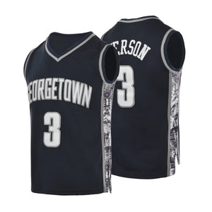 Hoyas Allen Iverson #3 University of Georgetown Basketball Jersey