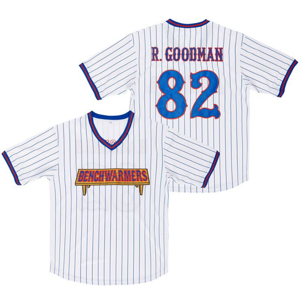 The Benchwarmers Clark Reedy, Richie Goodman, Gus Matthews, Howie Goodman Pinstriped Baseball Jersey