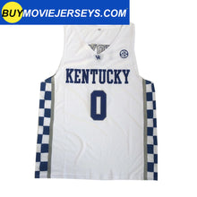 Load image into Gallery viewer, Customize De’Aaron Fox #0 Kentucky Wildcats Basketball Jersey Blue/White