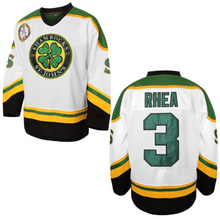 Load image into Gallery viewer, Ross The BOSS #3 Rhea ST John&#39;s Shamrocks Ice Hockey Jersey White Color