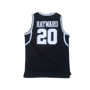 Butler University #20 Gordon Hayward Black Embroidered College Basketball Jersey
