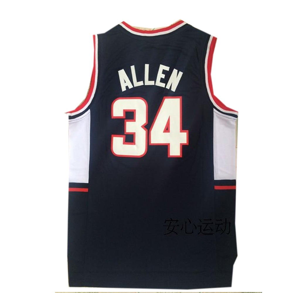 Ray Allen #34 Connecticut Retro Basketball Jersey