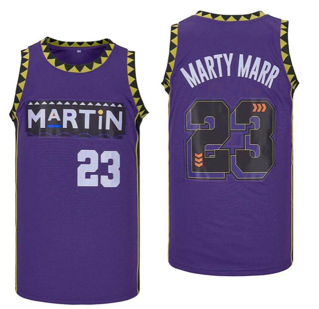 Marty Mar #23 Basketball Jersey Martin 1992 TV Show Jerseys