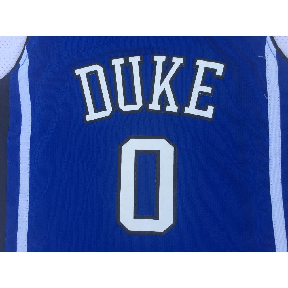 Jayson Tatum #0 Duke Devils Basketball Jersey- Blue