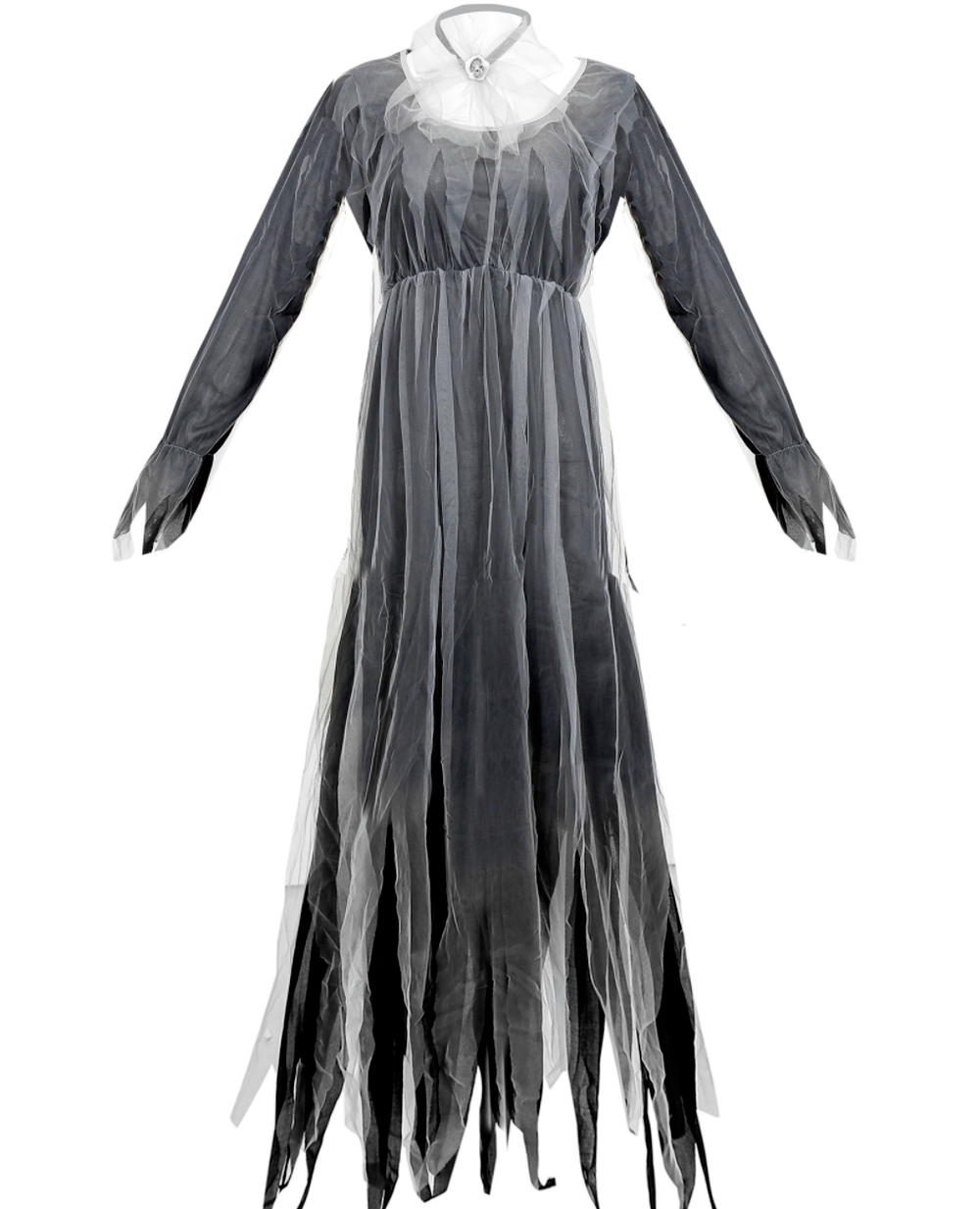 Ladies Zombie Graveyard Corpse Bride Womens Horror Halloween Fancy Dress Costume