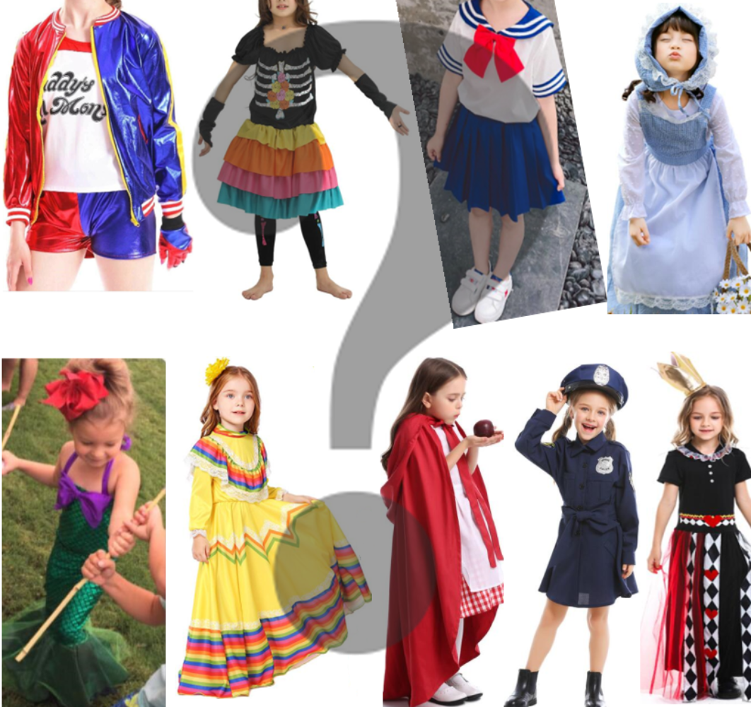 Mystery Box - Girls Halloween Costume / Party Gift,  Suitable for age 3-12